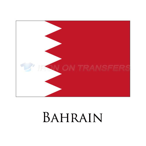Bahrain flag Iron-on Stickers (Heat Transfers)NO.1823